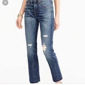 J. Crew Women's Straight Leg Jeans - Blue